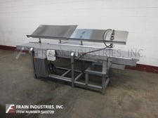 Stainless Steel, pack off conveyor, 16" wide x 110" long Intralox belt