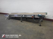 36" wide x 13' long, BMI #6061, Stainless Steel table top conveyor, intralox style belt, 1/2 HP drive