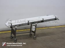 12" wide x 9' long, RBM #RMB-S900--228X12, Stainless Steel table top conveyor, Intralox style belt