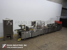 Precision PMD, 2-lane, automatic, inline, Stainless Steel, 2-up cup filler, roll stock film and heat sealer