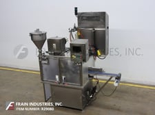 Modern #SR8DC, automatic, 8 pocket, intermittent motion, Stainless Steel, rotary cup filler, roll stock film