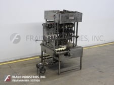 MRM Elgin, automatic, Stainless Steel, 24 head rotary pressure gravity filler, 40-240 containers per minute