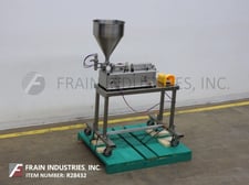 Volumetric Technologies, semi-automatic, 316 Stainless Steel, single head, table top piston filler, with