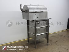 36" x 64" Dontech #IS-34, Stainless Steel internally fed rotary drum screen, 500-3500 GPM