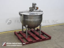 250 gallon Groen #ERA-250, 304 Stainless Steel jacketed kettle, 54" dia x 35" deep, 100 psi, dish bottom
