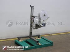 Label-Aire #3114NV-1500, pressure sensitive, blow tamp spot labeler, 600-1500 linear inches per minute