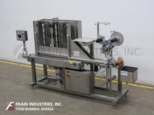 Aesus #Delta, automatic, single or dual side servo driven, Stainless Steel, empty pre-made pouch labeling