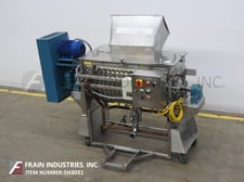 10.4 cu.ft. J.H. Day, 304 Stainless Steel paddle mixer, dimple jacketed, 48" L x 22" W x 26" D mixing trough