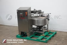 Image for Breddo #LORWWSS, 100 gallon, 316L Stainless Steel, jacketed, liquefier, hinged top covers, control panel with VFD, start, stop e-stop controls