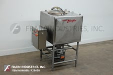 Image for Breddo #LDT-200, 200 gallon, 304 Stainless Steel liquefier, 24" OD top man way with flip up bolt down cover, bottom 25 HP motor