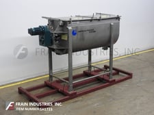 40 cu.ft. American Process Systems #DRB40, 316 Stainless Steel low pressure jacketed ribbon & paddle mixer, 5