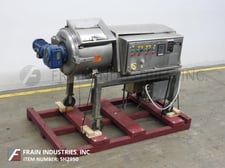 Stephan Machinery #TK150, 150 liter Stainless Steel horizontal mixer, hinged cover, single arm mixing bar