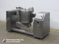 Glass Gmbh & Co. #VSM-300, 300 liter Stainless Steel vertical low pressure cooling jacket, vacuum mixer &