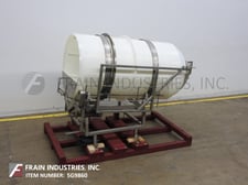 Continuous motion, plastic coating drum, 40" diameter x 78" long coating drum