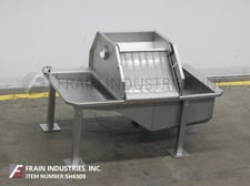 Andritz, 17" wide stationary-screen dewatering separator, up to 100 GPM