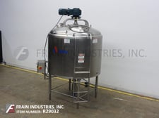 700 gallon APV Crepaco #CCA, 304 Stainless Steel jacketed & insulated process tank, 66" diameter x 48"