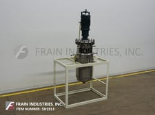 50 gallon Ross, 304 Stainless Steel jacketed process tank, 17-3/4" diameter x 48" straight wall, 40/50 psi
