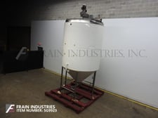 2500 gallon 304 Stainless Steel insulated & low pressure jacketed process tank, 84" diameter x 140" deep