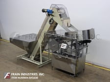 New England #NEH-48, automatic, Stainless Steel, bulk bottle unscrambler, 58" long x 64" wide x 30" deep