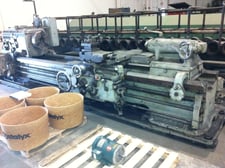 34-1/2" x 108" Monarch, 8-405 RPM, 3 & 4 Jaw chucks, taper attachment, steady rest, tailstock