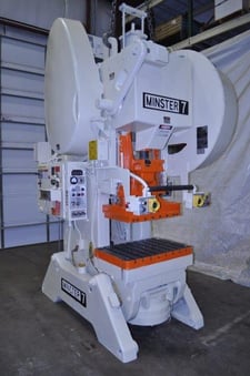 75 Ton, Minster #7, OBI press, 4" stroke, 17.5" Shut Height, 3.75" ram adj., 36" x24" bed, air clutch & brake