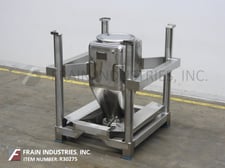 Custom Powder Systems #610817, 304 Stainless Steel, 225 liter blending capacit, 18" W x 22" L x 42" D vessel