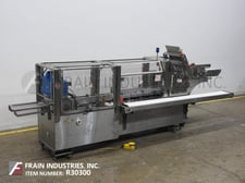 Adco #15DZ-60WD, semi-automatic, Stainless Steel, horizontal, continuous motion, hot melt glue cartoner