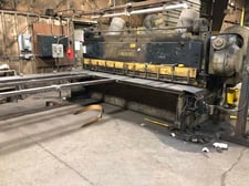 3/8" x 12' Cincinnati #2512, mechanical power squaring shear, 36" back gauge, 4" throat, 50 SPM, 15 HP