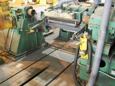 26" x 4.12" Stamco Ruesch slitting line, 10000 lb., double loop design, L to R