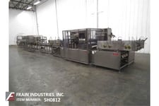 Raque #4580 Series, complete Stainless Steel, intermittent motion, tray denesting, filling, topping & roll