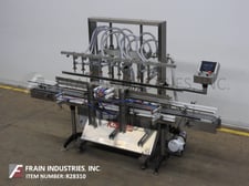 Image for Accutek #APOF10, automatic, inline, 10-head, Stainless Steel, pressure gravity overflow filler