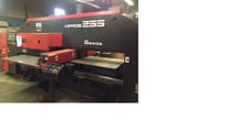 22 Ton, Amada #Vipros-255, CNC turret punch, GE Fanuc 18P control, 31 station, automatic repositioning, ball