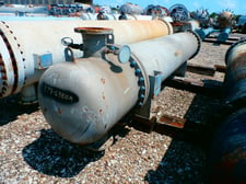 880 sq.ft., 175 psi shell, 100 psi tubes, Horizontal, 300 Degrees , Carbon Steel shell & tubes, NB, BEM, 1997