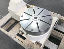 16" Tsudakoma #RY-401, horizontal CNC rotary table, hydraulic table clamping, sub-plaate, 66.7 RPM, 2005