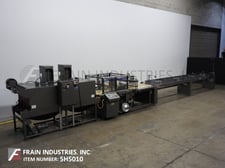 Arpac #TS33CF, continuous motion, horizontal flow thru shrink wrapper, 0-80 linear feet per minute, A/B