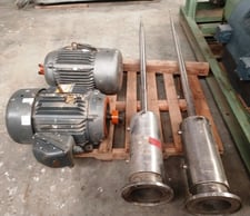 Scott Turbon #TM5A-25XP & TM5B-25XP, high shear mixers with " B" mixer heads, 25 HP (7 available)