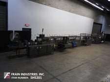 Arpac #TS2212/45TW28, complete line container, automatic, continuous motion, servo driven, tray former