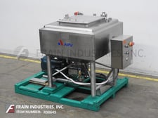 APV Crepaco, 100 gallon, 304 Stainless Steel, high shear, jacketed liquefier, 24" x 24" manway w/flip top