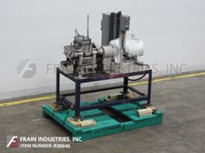 .75 gallon Baker, jacketed, 304 Stainless Steel, double arm, sigma blade mixer, 2 HP, hand tilt with 34"