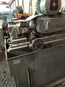 No. 910 Acme/Sundstrand, cap:bars/tubing 1/16"-6" dia., feed 2-150 FPM, 9" x86" belt, 15HP