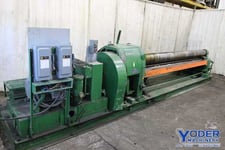 10' x 1/4" Webb #6L, initial pinch plate roll, 9" roll diameter, 15 FPM, air drop end, #70511