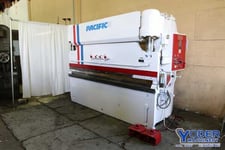 90 Ton, Pacific #J90-10, hydraulic press brake, 10' overall, 102" between housing, 7" stroke, #68380