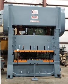 200 Ton, Bliss #SC2, 8" stroke, 30" Shut Height, 96" x 48" bed, 35-70 SPM, 1974, under power