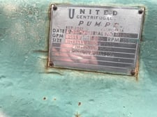 1610 GPM @ 3550' TDH, United, N4x11 MSN-H, 7 STG, 3550 RPM, #3231