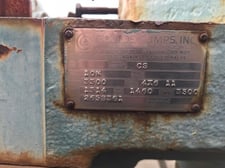 1314 GPM @ 1460' TDH, Goulds #3300, 4x6x11, 4 STG, 3500 RPM, #3228