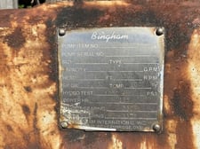 243 GPM @ 1691' TDH, Bingham, 3x4x8-3/4B MSE, 6 STG, 3560 RPM, #3281