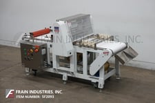 no. mcl/658 mechanical, equipped with 104" L x 25-1/4" W neopreme conveyor with dual infeed conditioning