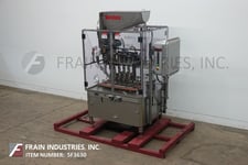 Resina #UN40-1202, inline, Stainless Steel, 4 station, 8 spindle capper rated from 120-300 containers per