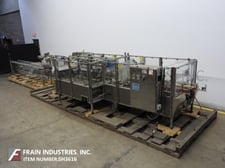 Tisma #TC-600, automatic, horizontal, continous motion, hot melt glue cartoner, 30-200 cartons per minute