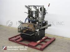 width E Plemons #Bliss, automatic, bliss box former, hot melt glue sealer, 10-35 boxes per minute, (2) gun